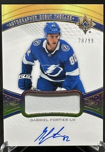 Gabriel Fortier 2021-22 Ultimate Collection Autographed Debut Threads /99 #ADTGF