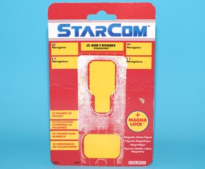 STARCOM UNCUT CARDBACK FILE CARD LT. BOB T ROGERS EURO 1980s COLECO