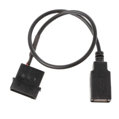 PC Internal 5V 2-Pin IDE Molex To USB 2.0 Type A Female Power Adapter Cable 30cm - Image 1 of 4