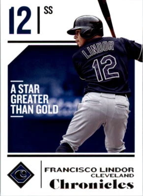 2018 Panini Chronicles #55 Francisco Lindor - Image 1 of 2