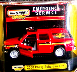 2000 CHEVY SUBURBAN FIRE  MATCHBOX COLLECTIBLES 4 ADULTS OVER 14 YEARS