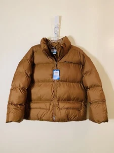 Columbia Puffect quilted full zipper puffer jacket brown NWT size M $130.00 - Imagen 1 de 9