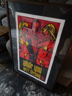2000 VTG OBEY SHEPARD FAIREY While You Were Sleeping SCREEN PRINT 30 X 18 POSTER - Image 1 of 4