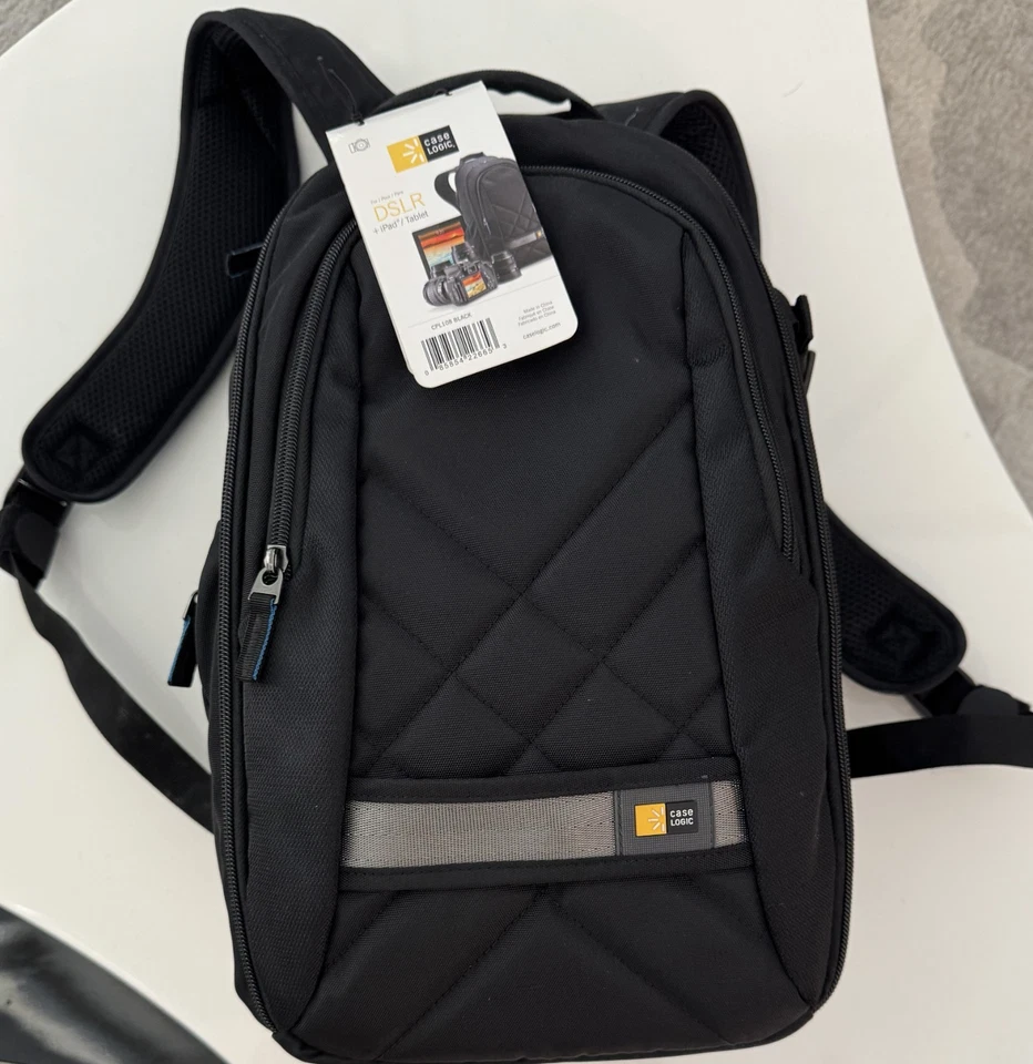 Brand New -Case Logic DSLR + Ipad & Tablet Back Pack -Color Black-NWT - Image 1 of 4