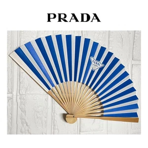 Prada Klappfächer Sensu Neuheit Blau Weiß Streifen Selten Neu Nr.2 - Bild 1 von 6