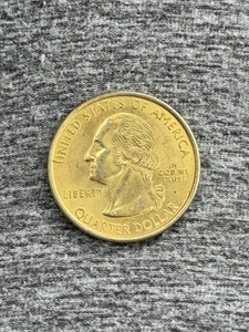 1999 P USA STATE QUARTER Yellow PENNSYLVANIA 1787 Virtue Liberty Independence  - Picture 1 of 2