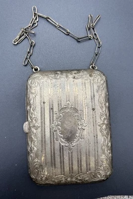 Antigua pulsera de plata esterlina billetera personal valet 92 gramos Y18 Foto 1 de 4