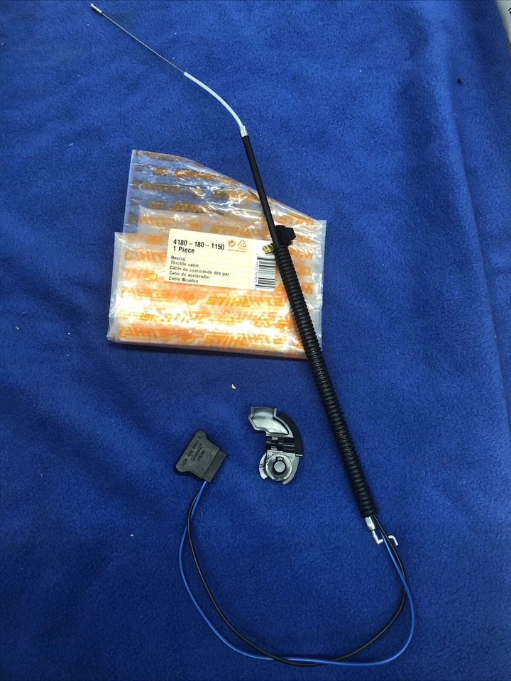 STIHL 4180 180 1150 Throttle Cable FS90,FS100, FS110,FS130,KM90,KM130, and more - Image 1 of 1