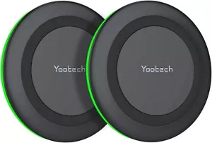 Yootech 2 Pack Wireless Charger10W Max Fast Wireless Charging Pad Compatible ... - Picture 1 of 6
