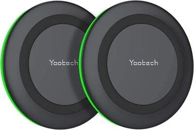 Yootech 2er Pack Wireless Charger 10W Max Fast Wireless Charging Pad Kompatibel... - Bild 1 von 4