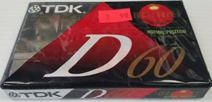 TDK High Precision Audio Cassette Tape Normal 60 Minutes D60 - New - Picture 1 of 1