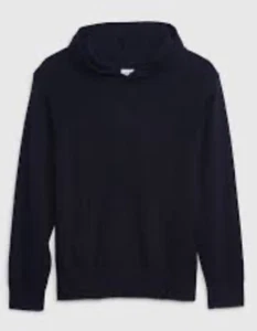 Gap Kids CashSoft Sweater Hoodie Navy Uniform Unisex 6-7 Small NWT - Picture 1 of 8