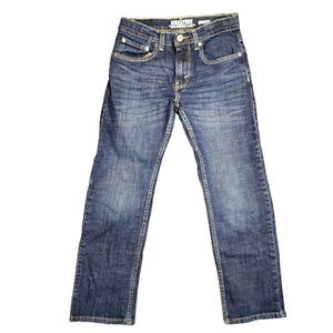 Signature Levi Strauss Athletic Fit Jeans Boys Denim Size 14 Regular Dark Blue - Picture 1 of 12