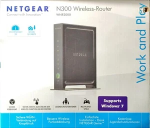 NETGEAR N300 Wireles-Router WNR2000-100GRS mit OVP - Bild 1 von 13