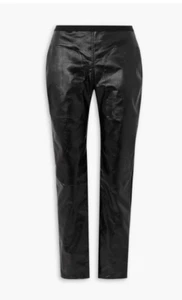 New Rick Owens Coated Low Rise Skinny Jeans Black 44 - Picture 1 of 3