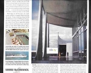 MOORE MCCORMACK LINES CROCIERA NELLA NUOVA CAPITALE BRASILIANA PALAZZO DELL'ALBA ANNUNCIO - Foto 1 di 2