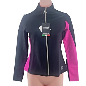 Thuono Performance Figure Skating Jacket, Size Adult Medium, Black/Rosa - Picture 1 of 17