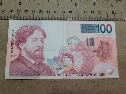 🇧🇪  Belgium 100 francs P-147 1995 VF  BANKNOTE 042223-22 Cover
