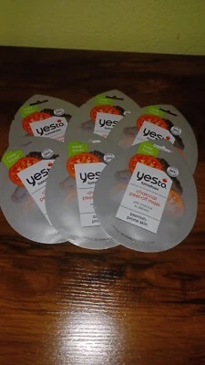 YesTo Tomates Desintoxicante Carbón Mascarilla Desintoxicante Uso Único NUEVO Lote de 6 Foto 1 de 4