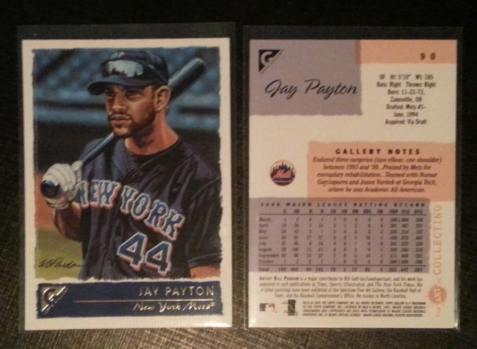 2001 Topps Gallery baseball #90 Jay Payton, New York Mets  - Image 1 of 1