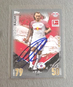 DAVID RAUM RB Leipzig  In-person signed Match Attax Topps Autogramm - Bild 1 von 6