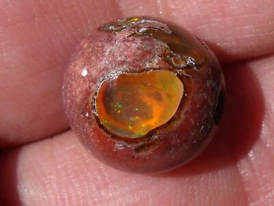 Cuentas de ópalo de fuego Cantera mexicana de 12,42 quilates Foto 1 de 4