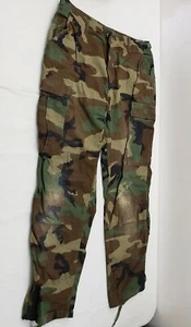 Pantalones Militares Bosque Camuflaje Clima Caliente Pantalones de Campo Medianos Regulares - Imagen 1 de 9