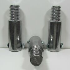 3pc Metal Threaded Tips For 3/4" (.75") Wood Poles. (Buy 3 Get 1 Free)  E