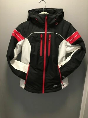 Trespass - Women's/Ladies Ski Jacket (TP50) - Size XS - Black, White and Pink - Image 1 of 4