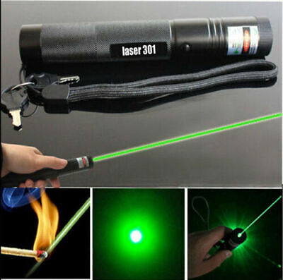 10Miles Laser Pointer Pen Green Light 532NM Lazer Hiking Flashlights Torches B8 • 6.04£