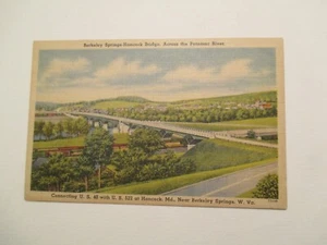 Berkeley Springs West Virginia Postkarte Berkeley Springs Hancock Brücke WV - Bild 1 von 2