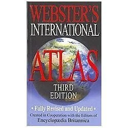 Webster's International Atlas by Merriam-Webster English Paperback Book Like New - Image 1 of 1