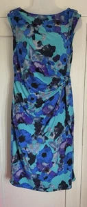 Coast Blues/Greens/Black/Grey Knee Length Lined Occasion/Prom/Cruise Dress 12 - Picture 1 of 7