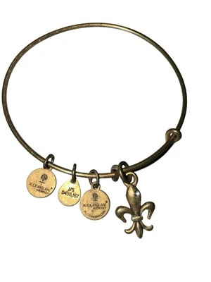 NOVA Pulseira de Cristal da Realeza Francesa Alex and Ani - Ajuste Ajustável em Tom Dourado - Imagem 1 de 3