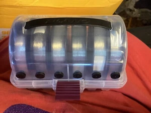 Lot of 6 spools in case Berkley Vanish Fishing Line and Stern - Picture 1 of 5