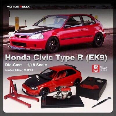 ZD MH 1:18 Purple Civic Type R EK9 B16B Vtec Engine Model ZD MH 1:18 Purple Civic Type R EK9 B16B Vtec Engine Model