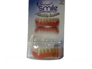 SECURE INSTANT SMILE False Fake Cosmetic Artificial Veneer Costume LOWER TEETH - Picture 1 of 6