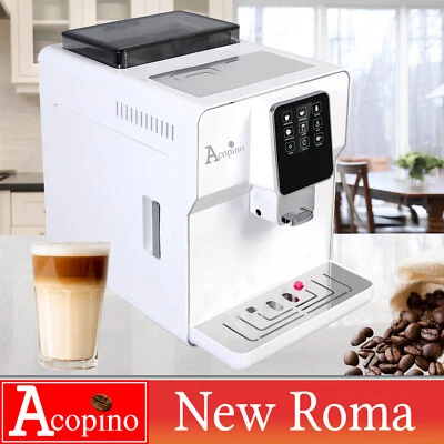 Acopino Kaffeevollautomat New Roma weiß, Cappuccino & Latte auf Knopfdruck - Bild 1 von 4