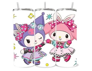 20oz Tumbler Hello Kitty Kuromi Melody Kawaii Cup - Picture 1 of 1