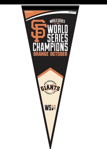 SF San Francisco Giants 2014 World Series Champs Pennant new Cover