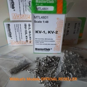 Pistas de metal para KV-1 / KV-2, MTL4801, MasterClub, ESCALA 1:48 - Imagen 1 de 1