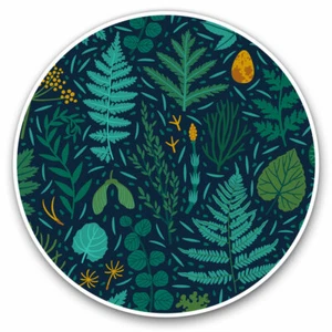 2 x Vinyl Stickers 25cm - Pretty Woodland Forest Leaves Cool Gift #15541 - Afbeelding 1 van 9