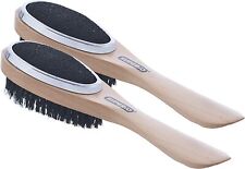 Superio 3 in 1 Garment Brush, Lint Remover for Clothes and Shoehorn (2 Pack)