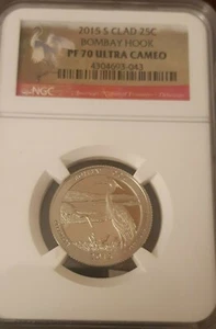 2015-S Clad 25c Bombay Hook NP Quarter NGC PF70 Ultra Cameo  - Picture 1 of 1