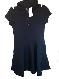 The Children's Place Girls Uniform Pique Polo Dress 2-pack Tidal XS/TP (4) - Picture 1 of 5