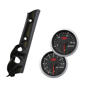 Pillar Pod Holder w/ Street Boost EGT Gauges Suits Nissan GU Patrol Y61 1997-201 - Picture 1 of 12