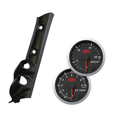 Pillar Pod Holder w/ Street Boost EGT Gauges Suits Nissan GU Patrol Y61 1997-201 - Image 1 of 4