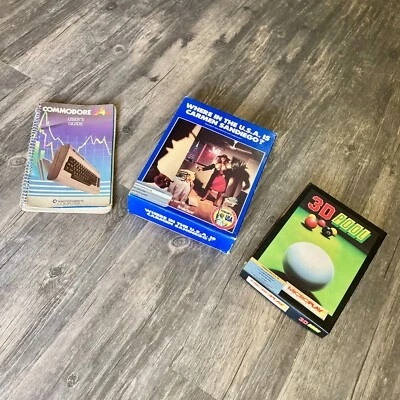 Commodore 64 games — 3D Pool, Where in the USA is Carmen Sandiego, User Guide - Image 1 of 4