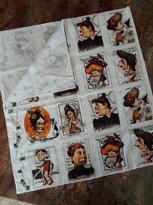 Riley Blake OLD MADE J Wecker Cotton Craft Panel 32 squares 44x24" - Image 1 of 4