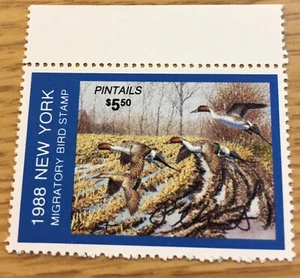 1988,New York,Richard Plasschaert, Signed Stamp,! Migratory Bird Stamp. - Picture 1 of 10